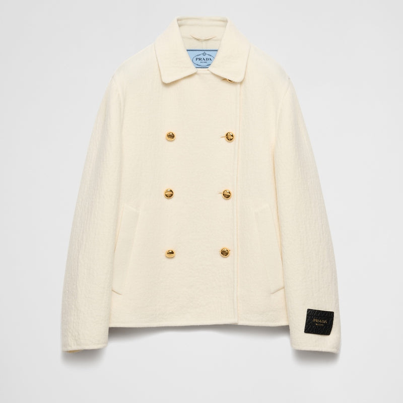 Double-breasted twill jacket