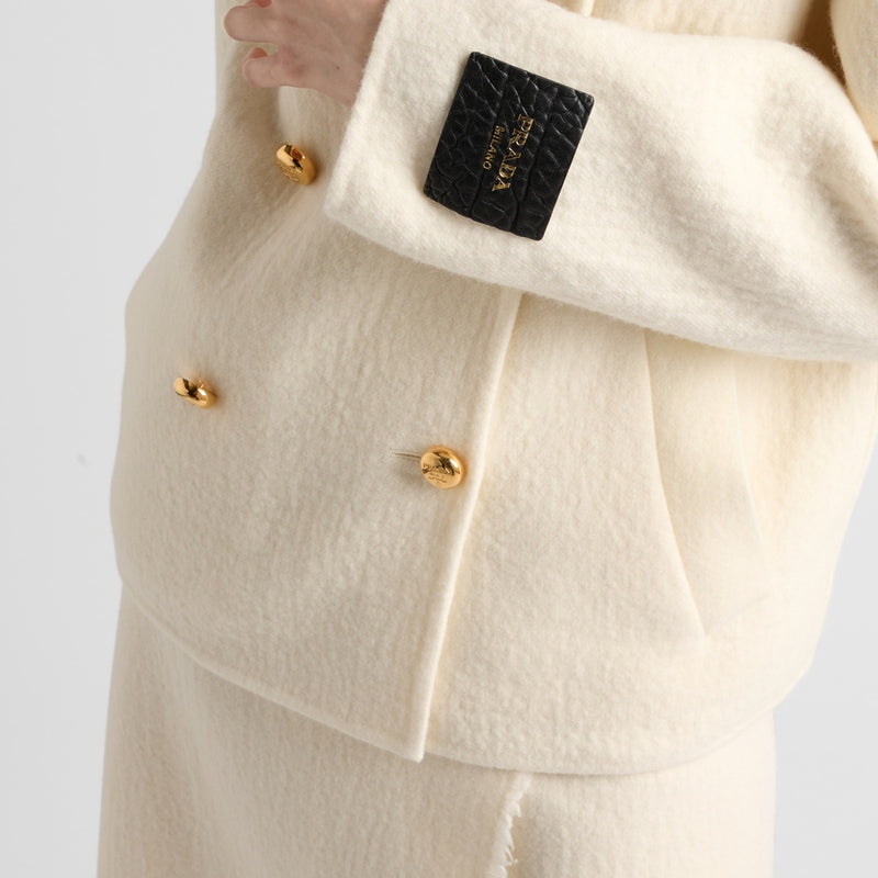 Double-breasted twill jacket