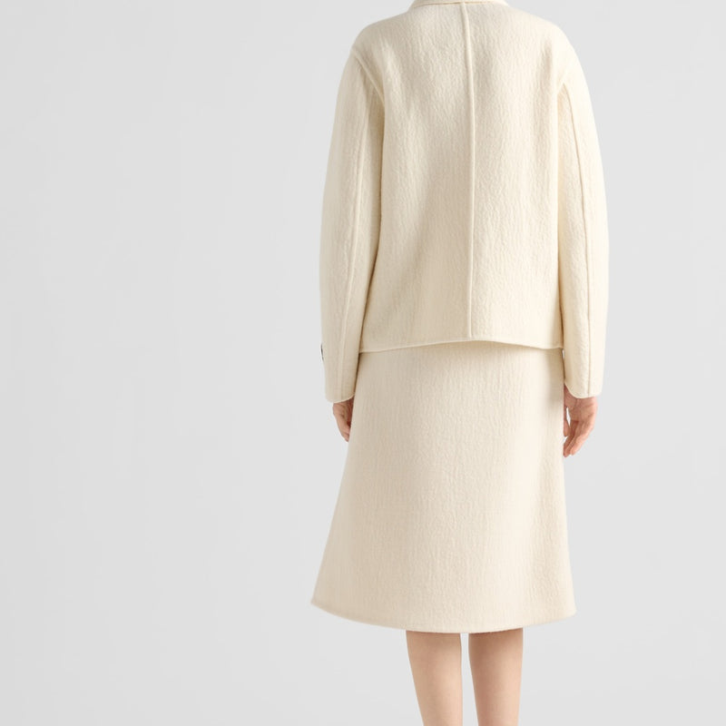 Double-breasted twill jacket