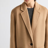 Long cashgora coat