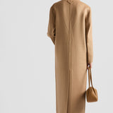 Long cashgora coat