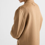 Long cashgora coat