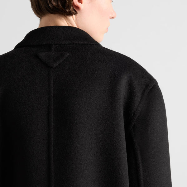 Long cashgora coat