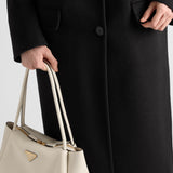 Long cashgora coat