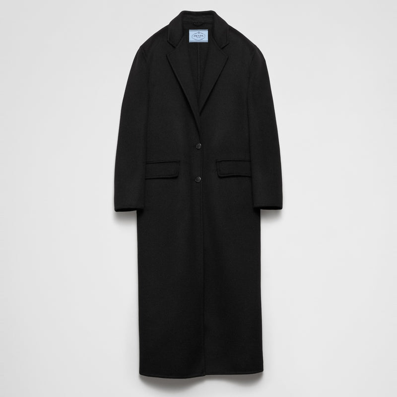 Long cashgora coat