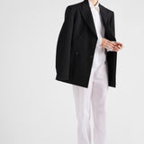 Double-breasted gabardine jacket