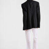 Double-breasted gabardine jacket