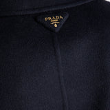 Double-breasted cashgora coat