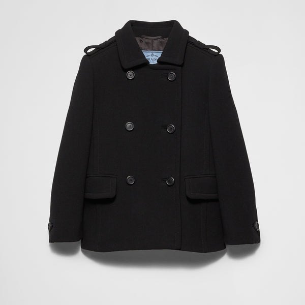 Double-breasted natté jacket