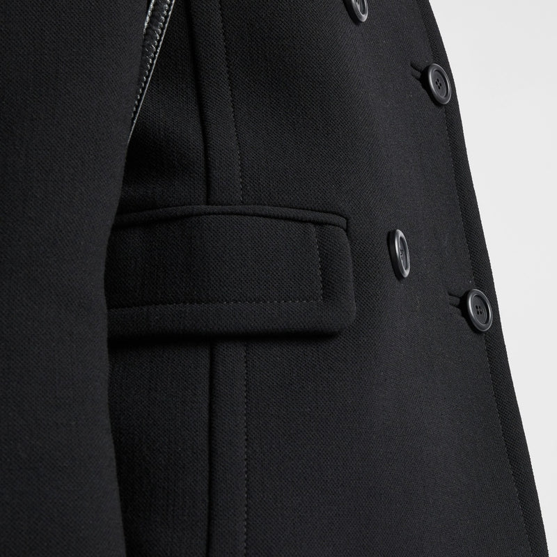 Double-breasted natté jacket