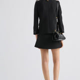 Double-breasted natté jacket