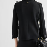 Double-breasted natté jacket