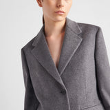 Single-breasted cashmere jacket