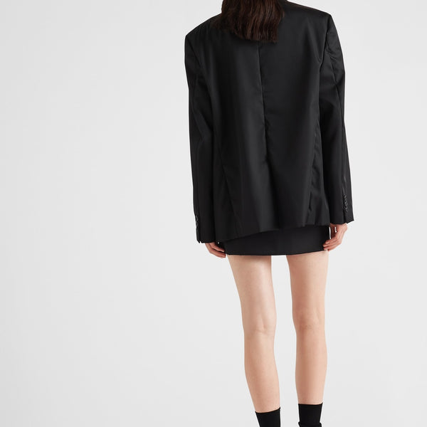 Single-breasted Re-Nylon jacket