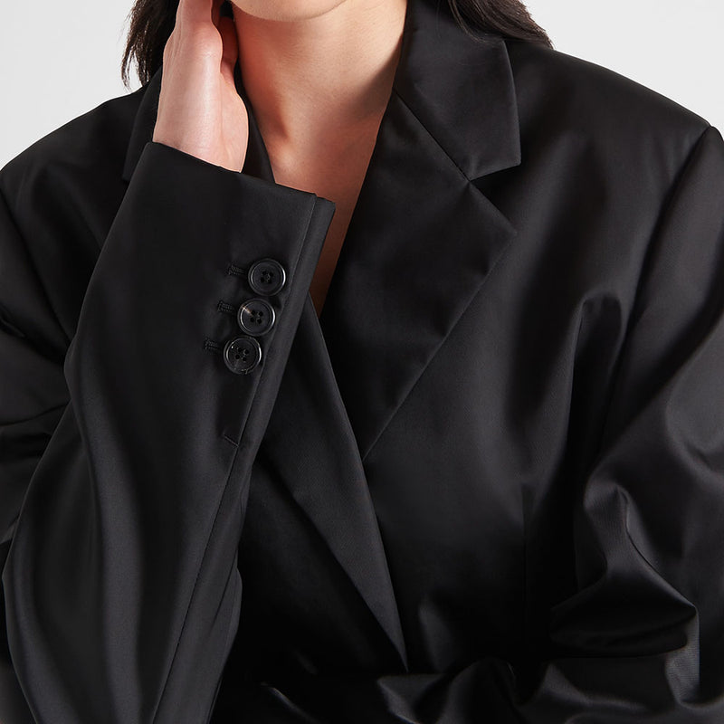 Single-breasted Re-Nylon jacket