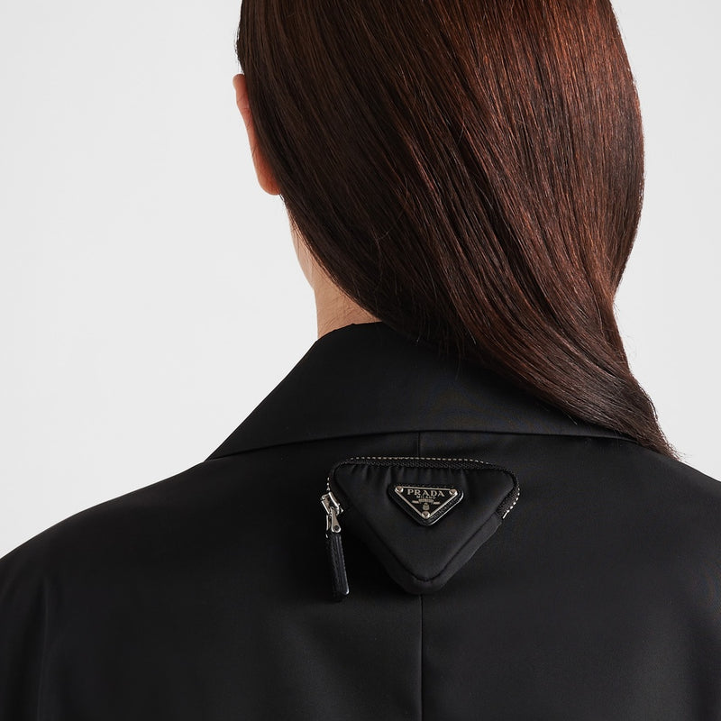 Single-breasted Re-Nylon jacket