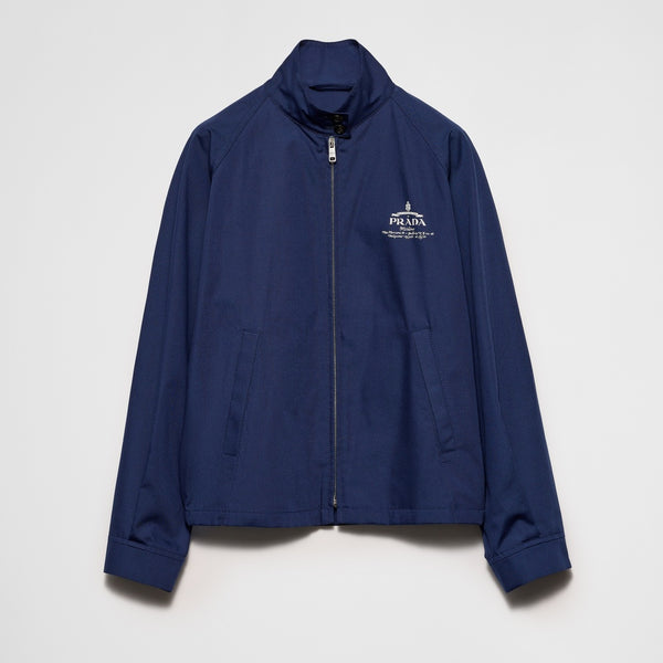 Poplin blouson jacket