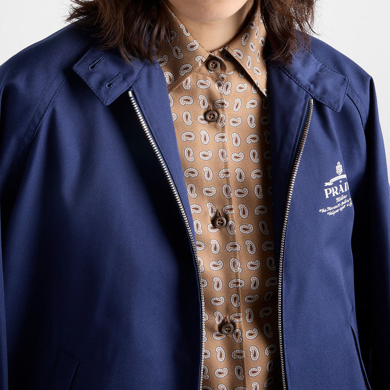Poplin blouson jacket