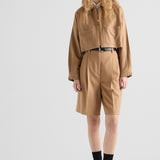 Camel-hair blouson jacket