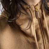Camel-hair anorak