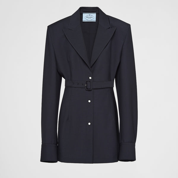Single-breasted mohair jacket