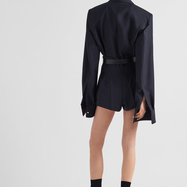 Single-breasted mohair jacket