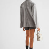 Single-breasted cashmere jacket