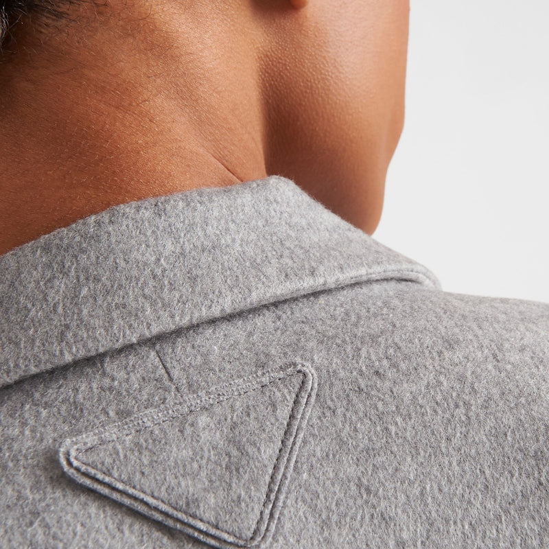 Single-breasted cashmere jacket