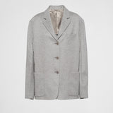 Single-breasted cashmere jacket