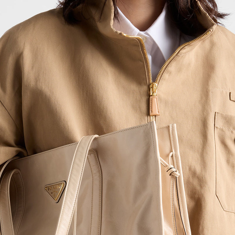 Panama cotton blouson jacket