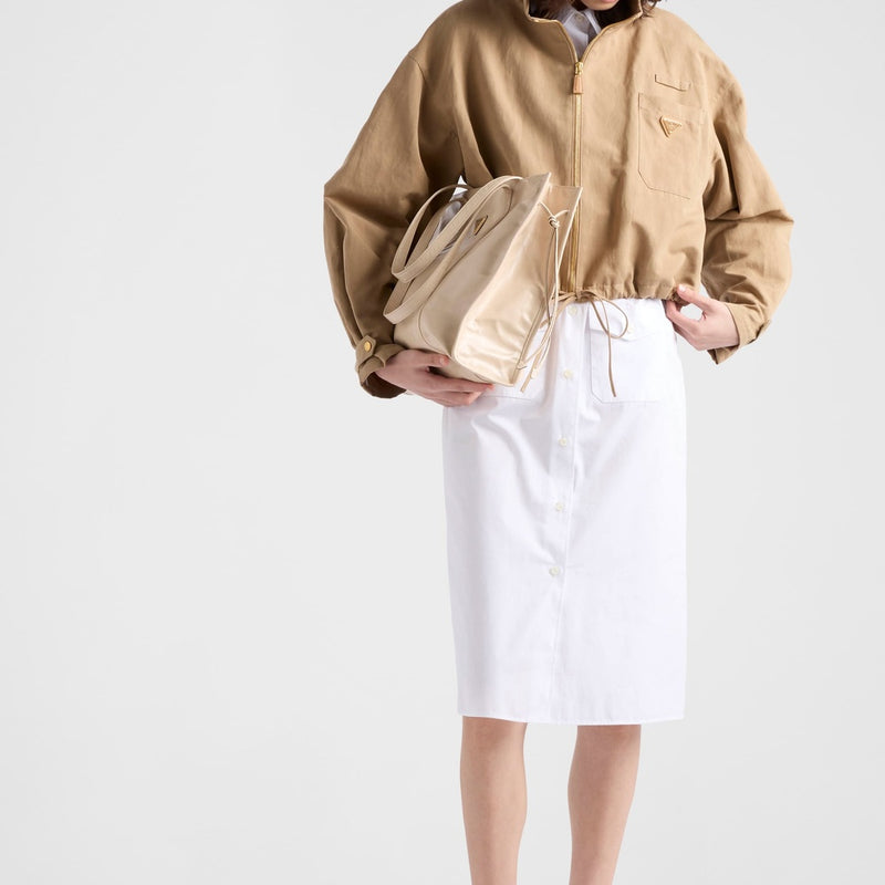 Panama cotton blouson jacket