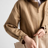 Panama cotton blouson jacket