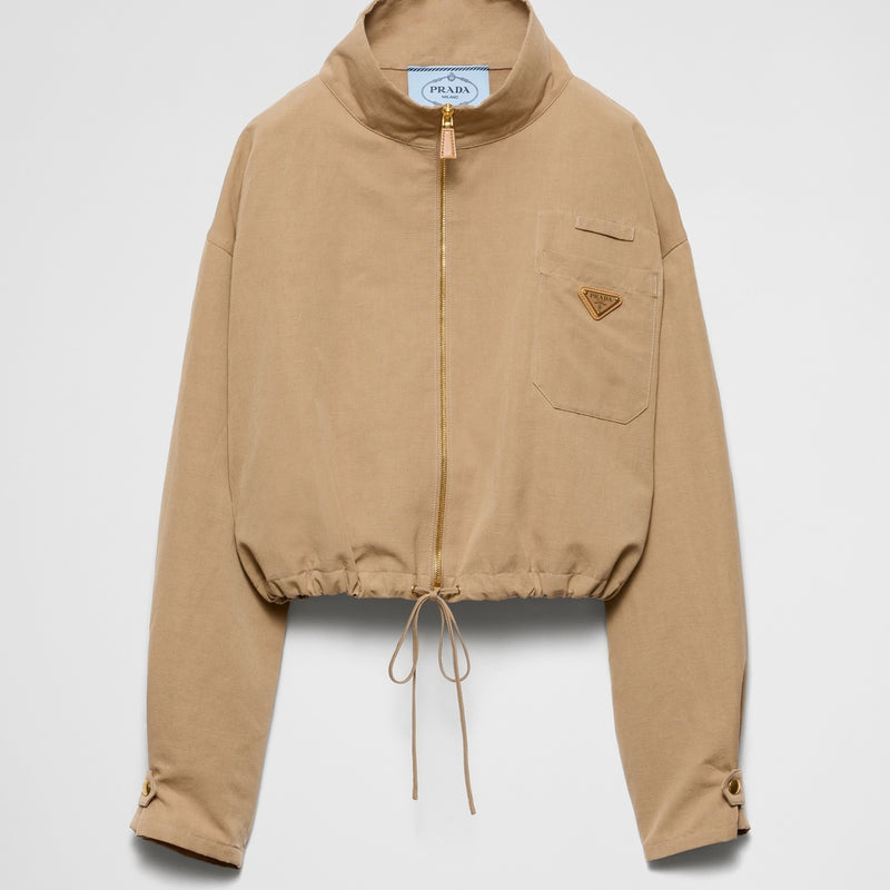 Panama cotton blouson jacket