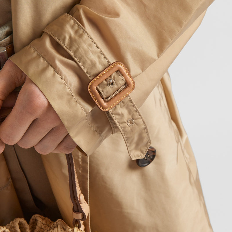 Light Re-Nylon trench coat
