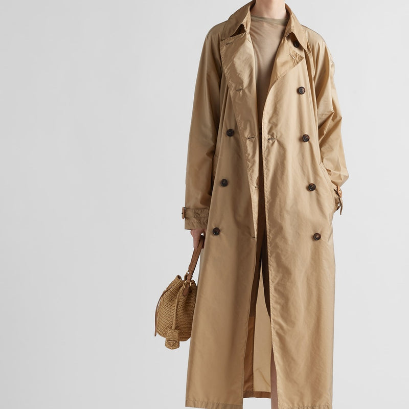 Light Re-Nylon trench coat
