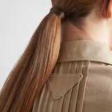 Cropped poplin jacket