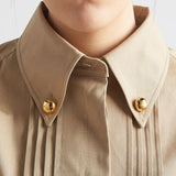 Cropped poplin jacket