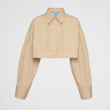 Cropped poplin jacket