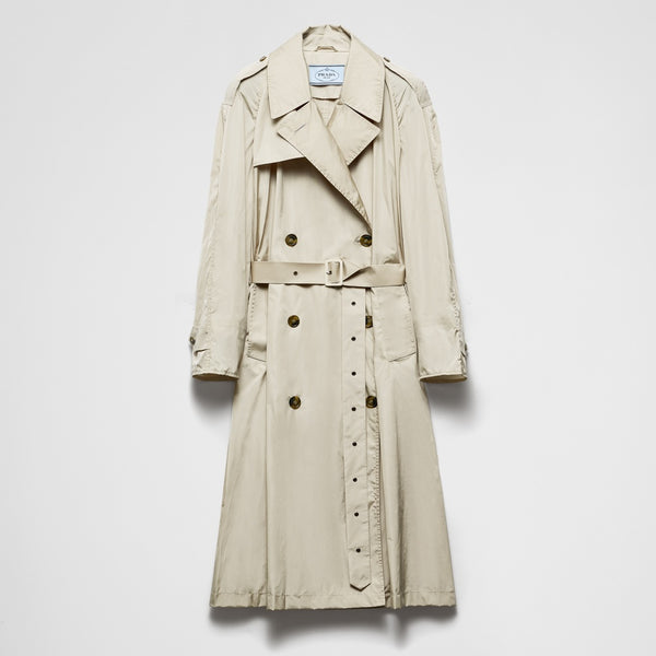 Light technical fabric trench coat
