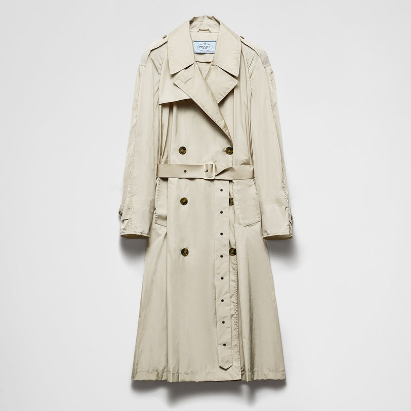 Light technical fabric trench coat