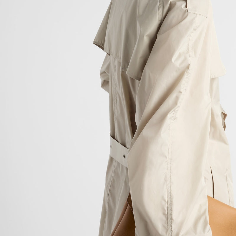 Light technical fabric trench coat