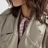 Light technical fabric trench coat