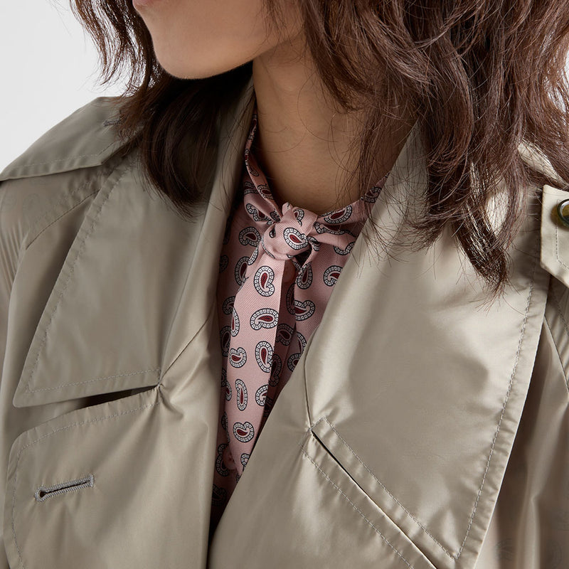 Light technical fabric trench coat