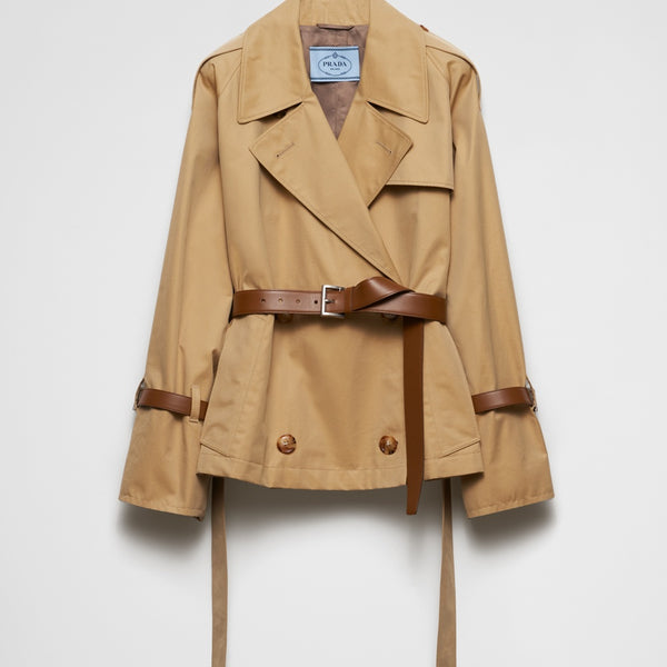 Cotton twill trench jacket