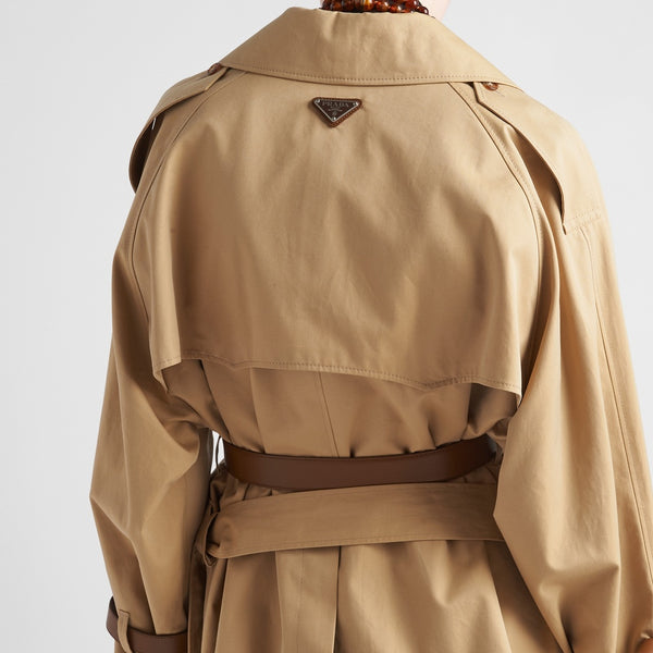Cotton twill trench jacket