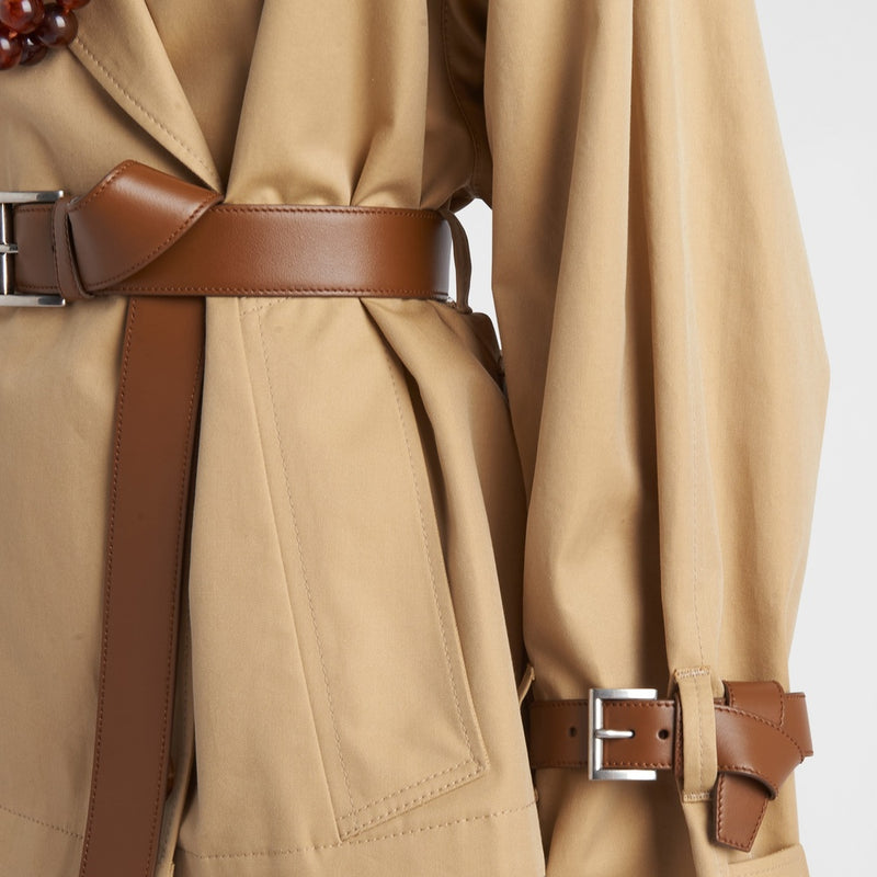 Cotton twill trench jacket