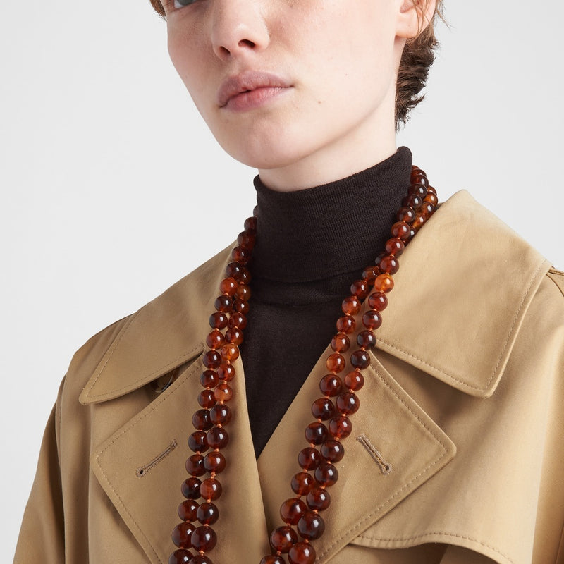 Cotton twill trench jacket