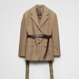 Single-breasted twill jacket