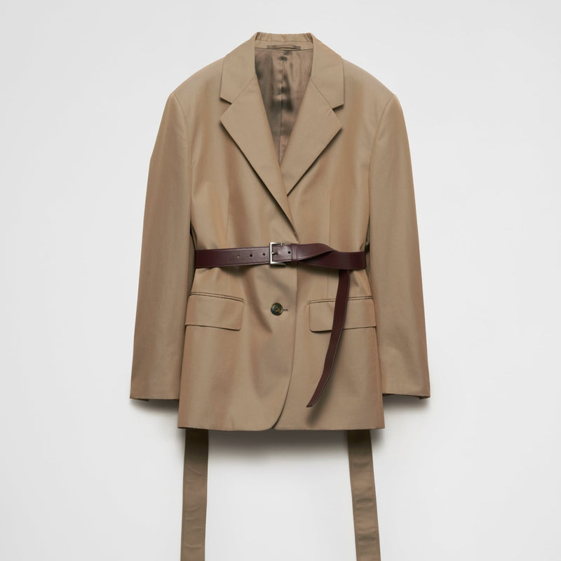 Single-breasted twill jacket