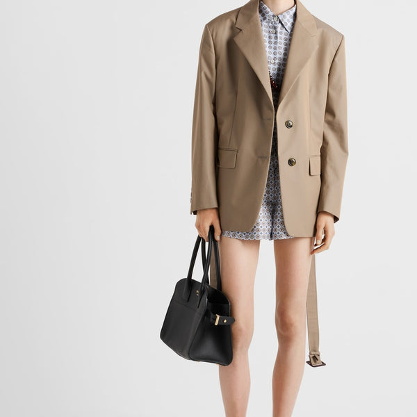 Single-breasted twill jacket